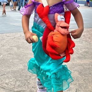 Zara Disney little mermaid Sebastian Crab Plush Shoulder Bag